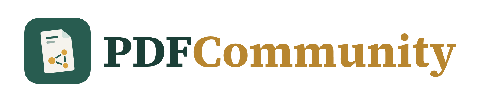 PDFCommunity logo with the name